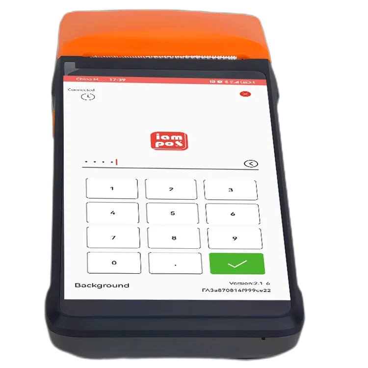 5.5-Inch Handheld POS Terminal Portable POS Device with Built in  58mm ReceIpt Printer Support 4G WiFi BT for Supermarket Use