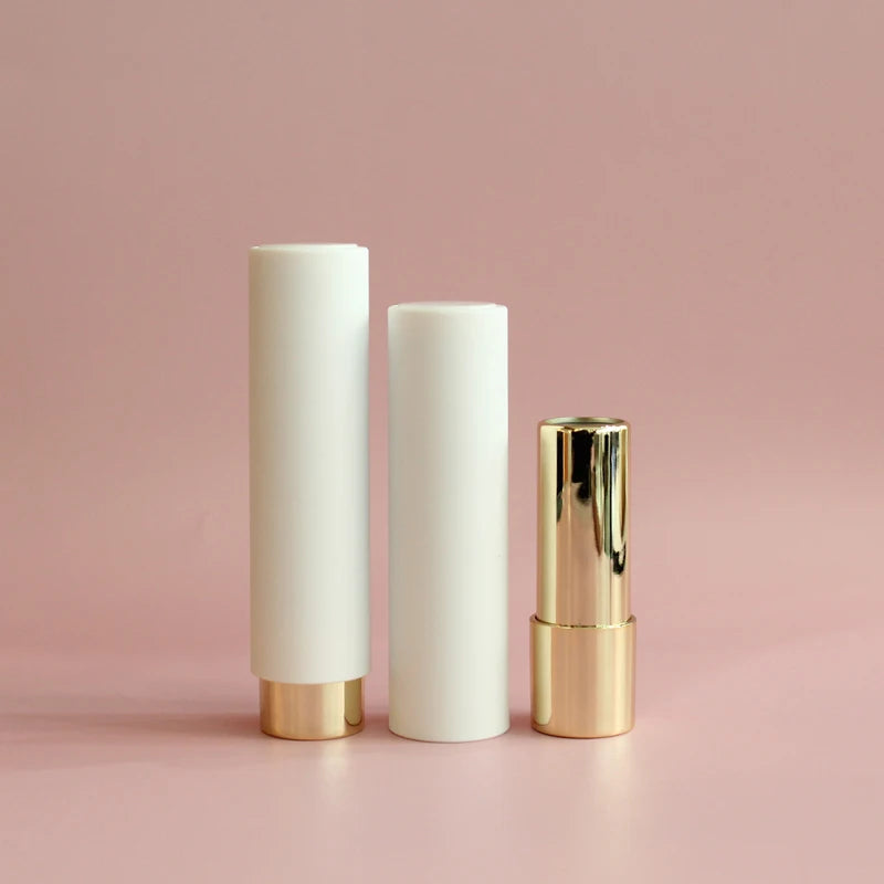 Custom Cosmetic Lipstick Tube in Stock Cosmetic Packaging Round Shape Lipstick Container