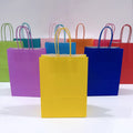 KM 16*8*22cm Recyclable Kraft Paper Bag With Your Own Logo Color Custom Gift Paper Bag Shopping Bag