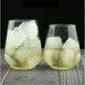 Libbey Brilliance Stemless Platinum Quality Coffee Tea Milk Cup Oval Drinking Glass Custom Stamping Laser logo Tazas De Agua