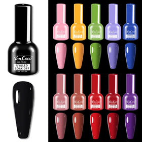 Wholesale Good Quality 60 Colors One Bottle One Color Soak Off Solid Color UV Led Gel Nail Polish for Nail Salon
