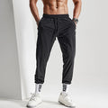 Men Gym Training Quick Dry Pants Ice Silk Thin Style Sports Nylon Sweatpants Loose High Elastic Breathable Trousers
