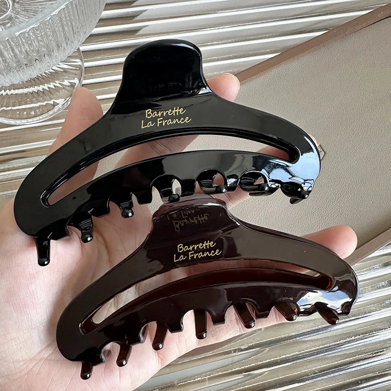 High-Grade Multi-Volume Cut-Out Acetic Acid Shark Clip Hair Claw Autumn/Winter Fashion Hair Accessories