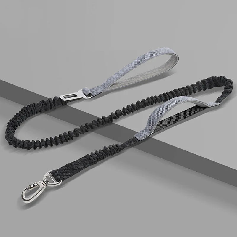 Wholesale Multifunction Nylon Comfortable Padded Handle Car Seat Belt Safty Lock Elastic Bungee Dog Leash