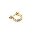 2026 New Stainless Steel Stud Earrings with Zircon Body Cartilage Women Jewelry Gift