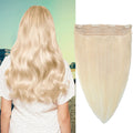 Best Sales Light Blond Color  Remy Natural Human Clip in Hair Extensions Fast Delivery Factory Hair