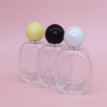 Luxury Glass Spray Perfume Bottle Refillable Transparent 30ml Round Shape with Screen Printing OEM Stock