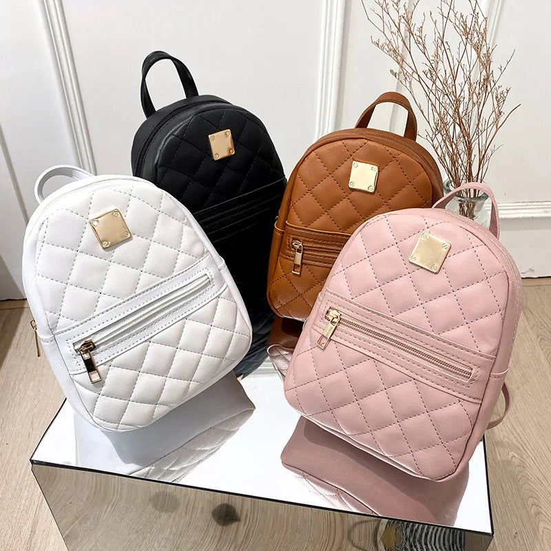 PU Leather Mini Women' Backpack Multi-Function Ladies Phone Pouch Pack Ladies School Backpack Shoulder Bags for Women Mochilas