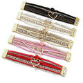 Cross-border Sales of Bohemian Multi-layer Leather Bracelet Handwoven Bracelet Gold Love Women's Bracelet