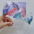 CN Candy Glitter Star Hairband Princess Sequin Transparent Shaker Headband for Kids Girls