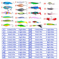 Wholesale Set102 Combo 24pcs/bag Mixed Baits Kit Crankbait Lead Jigbait Minnow Pencil Popper Spoon VIB Soft Fishing Lures Set