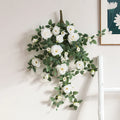 High End Artificial  Rose Wall Hanging Rattan Strips for Interior Decoration  Flower Material