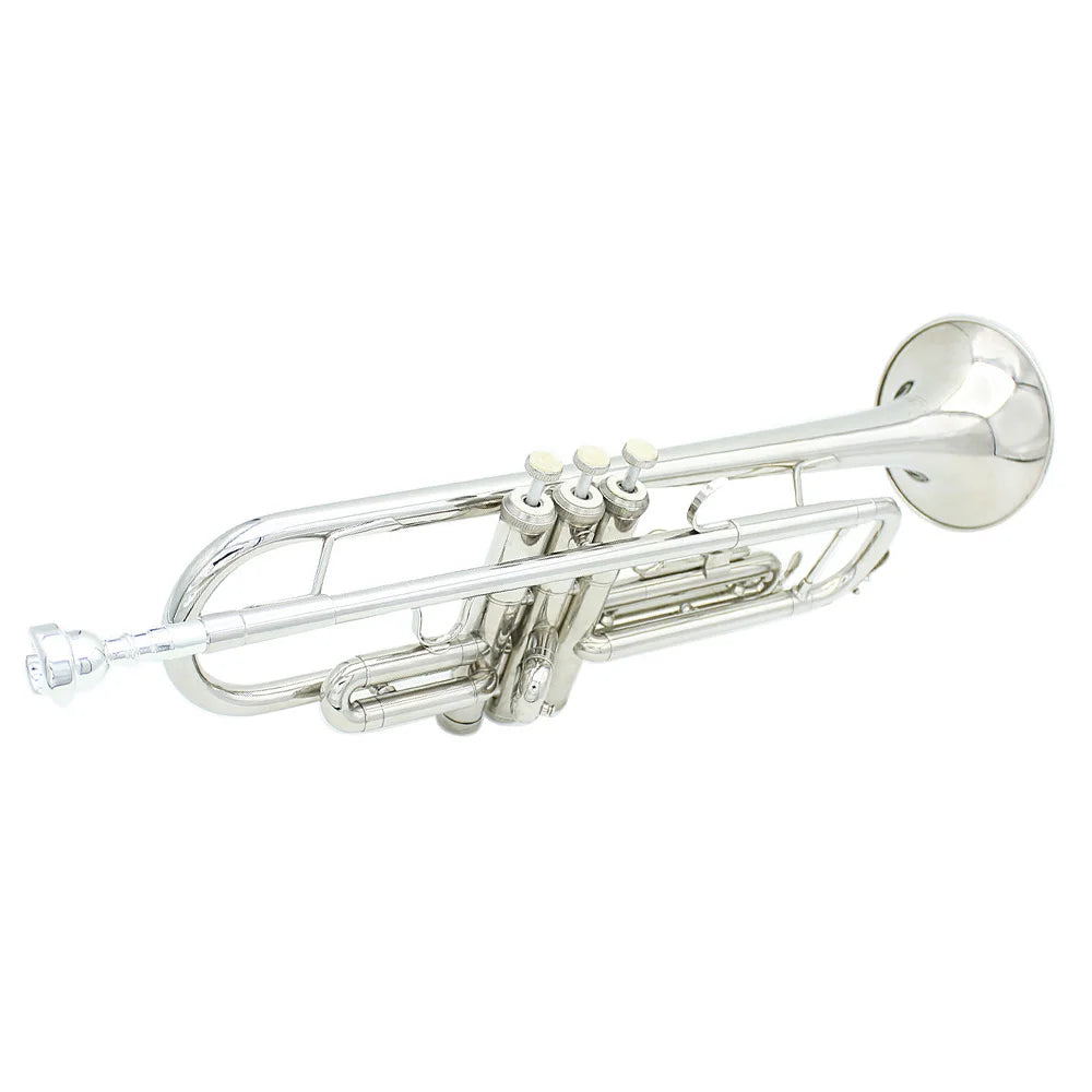 Trumpet Bb B Flat Brass Exquisite with Mouthpiece Gloves