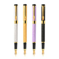 Custom Logo Gel Ink Bottle Parker Fountain Pen for Girls Luxury Metal Pen with Sandblasted/Painted Barrel for Writing