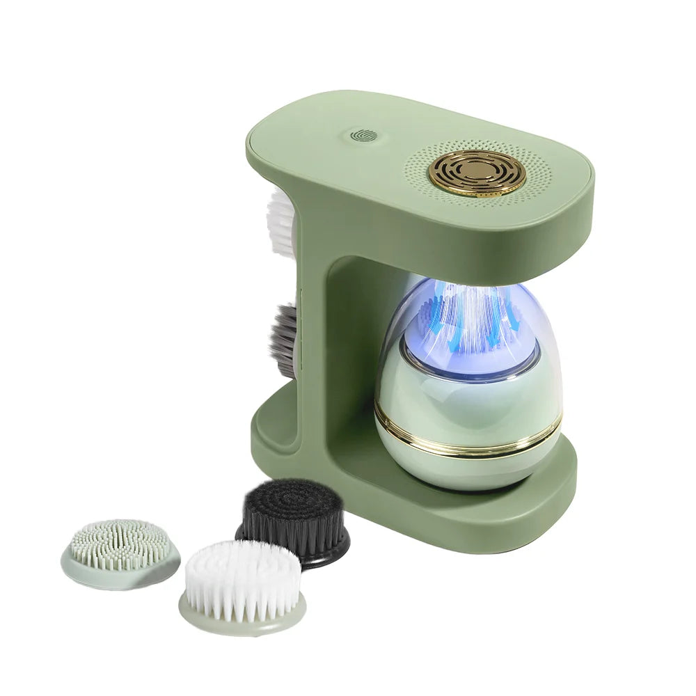 Kimairay Ultrasonic Electric Sonic Facial Cleansing Brush Deep Skin Cleaning Spa Face Cleanser with Pore Cleaner Feature