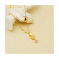 Micro Diamond Butterfly Jewelry Set Fast Delivery Women's S925 Sterling Silver Necklace with Gold Chains Type