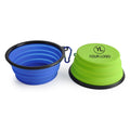 Custom Logo Lightweight Collapsible Silicone Pet Water Bowl with Carabiner for Promotional Activities