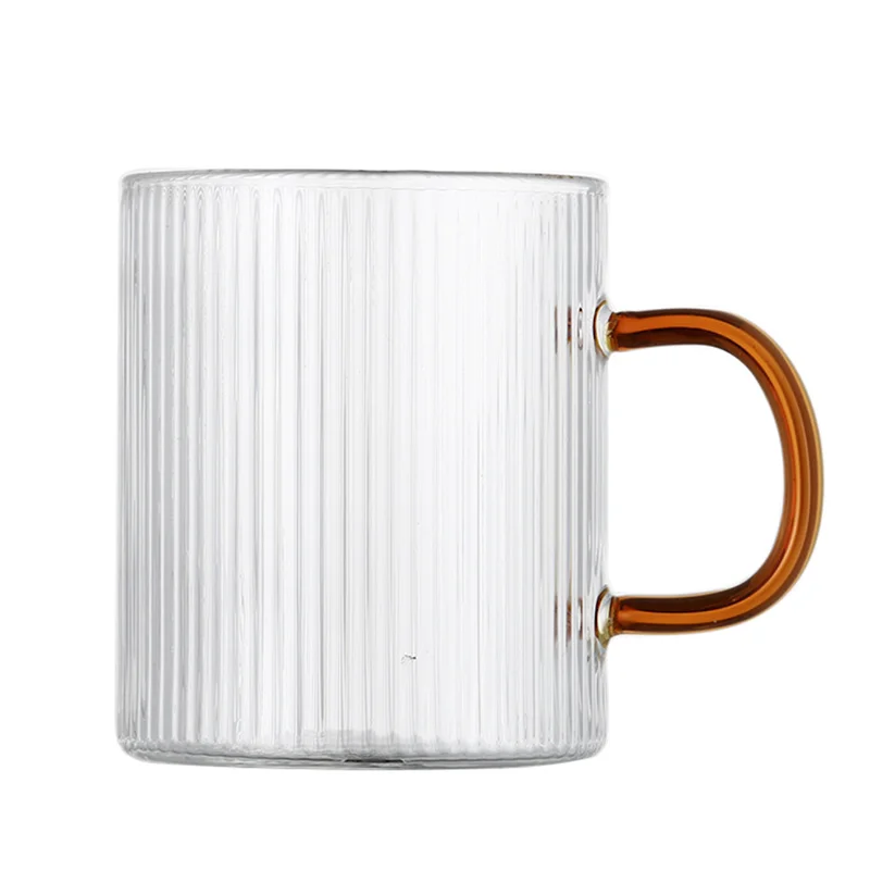 Modern Colorful Handle Glass Mug
