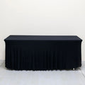 BY240049 Wedding Tablecloths Custom High Quality Stretch Tablecloths Square Banquet Tablecloths With Skirts