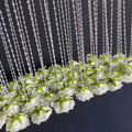 K-0334 Factory Direct Supply Wedding Decoration Hanging Rose Heads Artificial Flowers Crystal Chain Flowers