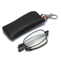 Eugenia Anti-blue Light Elderly Mirror Mini Zipper Bag Telescopic Legs Antenna Foldable Reading Glasses Wholesale Eyewear