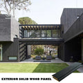 Charcoal Sheet Cladding Textured Black 3D Decorative Background Facade Shou Sugi Ban Burnt Wood Wall Panel for Living Room