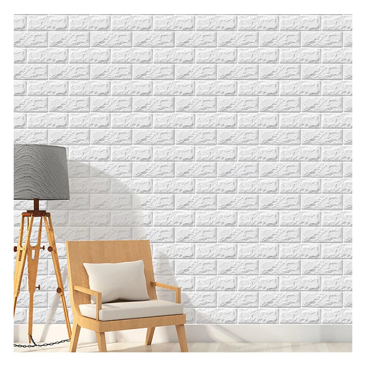 3mm Embossed Self Adhesive 3D Wall Sticker Peel and Stick Paper Waterproof Eco-Friendly Customized Color Decoration