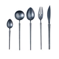 18/10 High End Luxury Handle Gold Rose Black Stainless Steel Vintage Silverware Cutlery Set Flatware for Rental Wedding Party