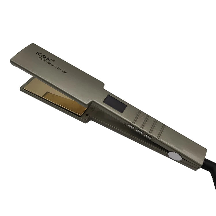 Best MCH LCD Flat Iron Hair Straightener Titanium OEM Customizable Private Label Packaging Electric Hair Curler Household Hotel