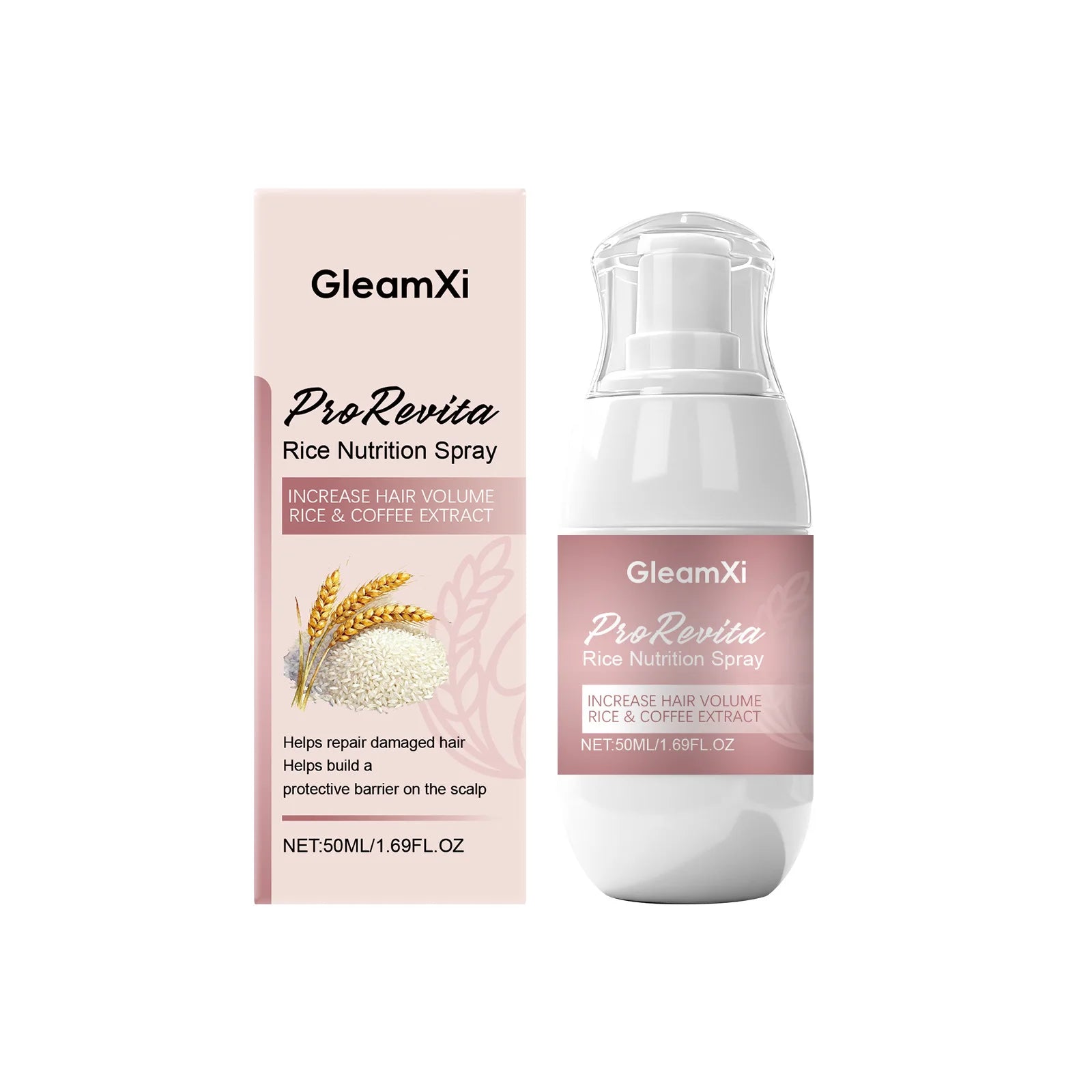 GleamXi Hair Care Anti Hair Loss Nourishing Repair Natural Rosemary Rice Water Hair Spray