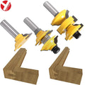 Door Frame Tenon Bead Stile and Rail Forming Solid Wood Door Route Bit