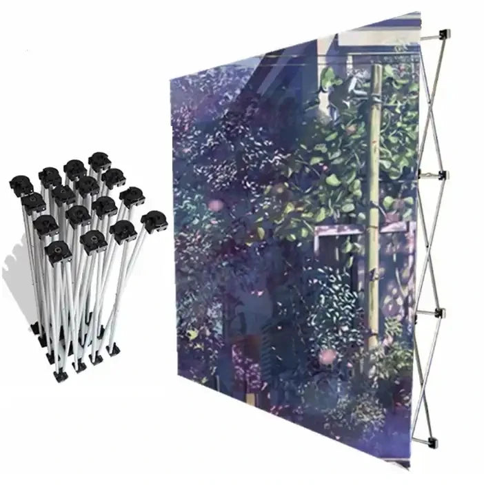 Factory Custom 8ft 10ft 20ft Curved Straight Advertising Tension Fabric Display Wall Modern Foldable Booth for Tradeshow