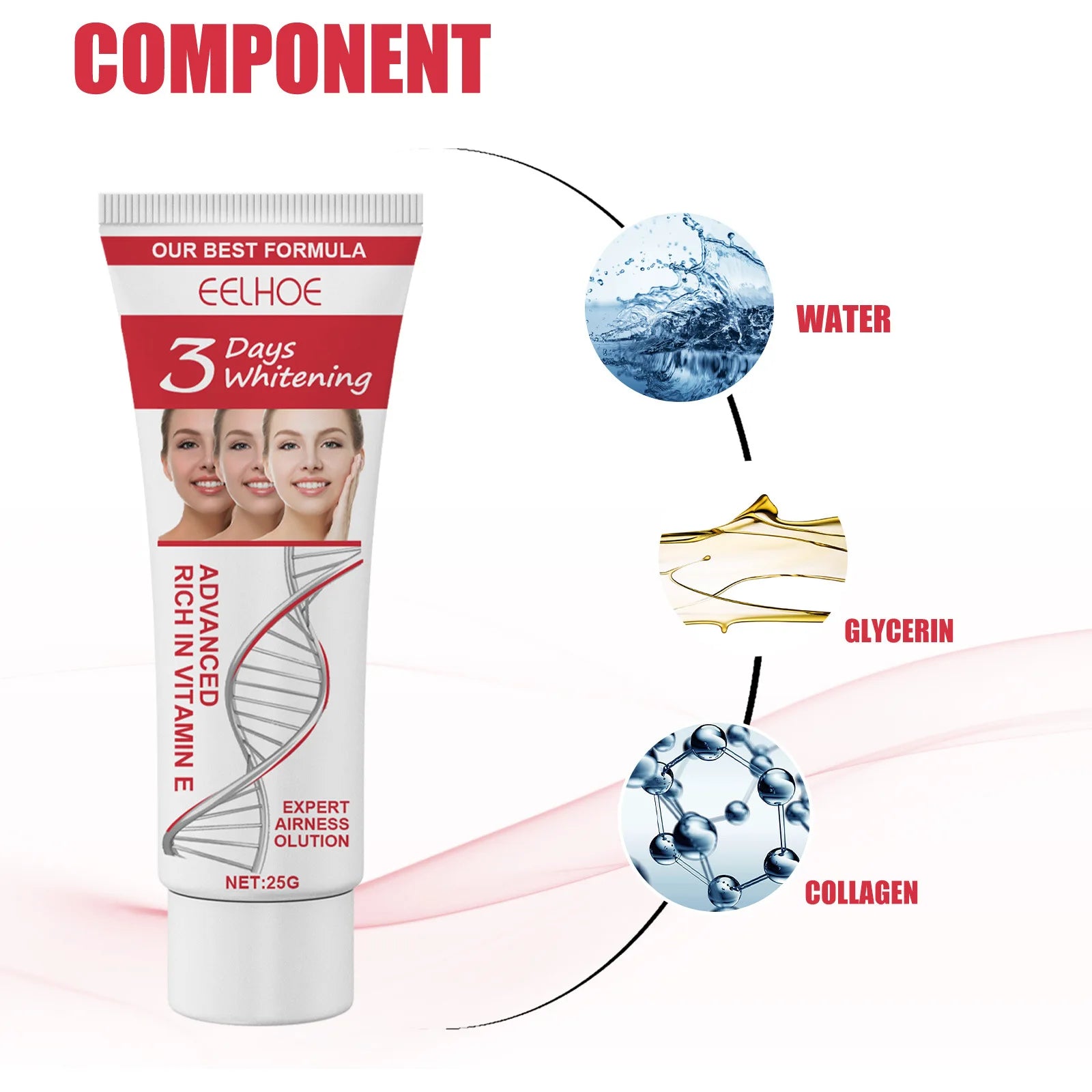 EELHOE New Arrival Kojic Acid Moisturizing Cream Brightening Skin Moisturizing Face Cream Whitening Spots Firming Skin