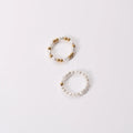 Fenny 18K Gold Plated High End Dainty Elegant Pearl Gold Bead Stainless Steel Ring Gift for Couple Wholesale Jewelry