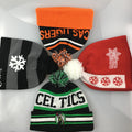 Good Quality Jacquard Winter Beanie Hat Bobble Hat 100% Acrylic Custom Jacquard Beanie Embroidery Knitted Hat Pom Pom Ball