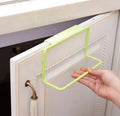 Plastic Non-marking Rag Hanging Towel Rack Holder Organizer Bathroom Kitchen Cabinet Cupboard Hanger for Home