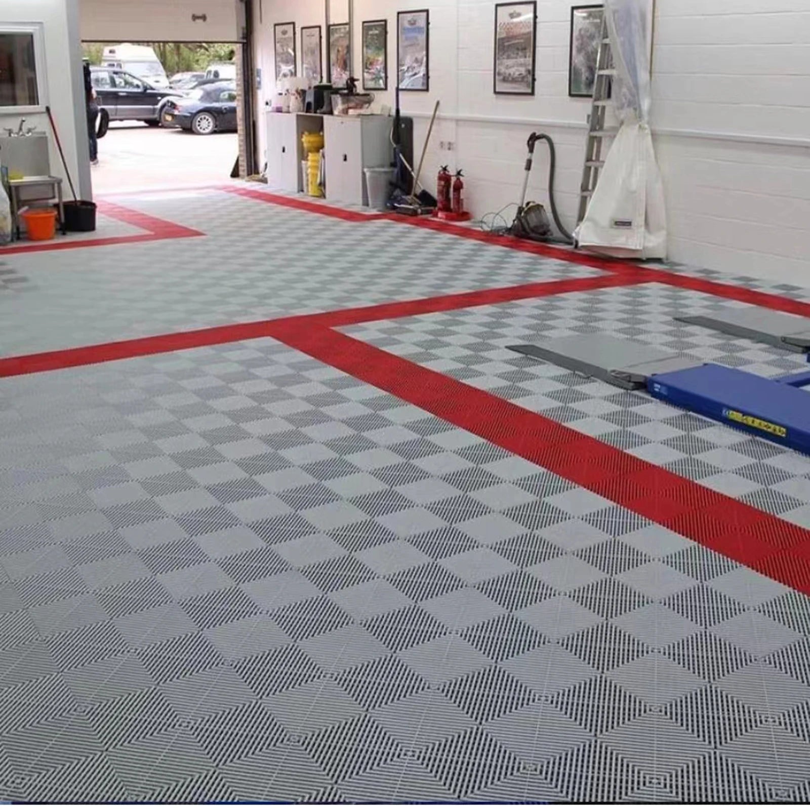 Splicing Grille Garage Plastic Connection Removable Floor Tile Garage Flooring Multipurpose Epoxy Floor Coating Garage