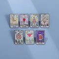 Wholesale Metal Pins Bohemian Style Brooch Anime Hard Enamel Pin Soft Lapel Badge Manufacturer Tarot Enamel Pins