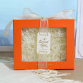 Wholesale Square Clear PVC Window Birthday Party Decorative Cardboard Packaging Gift Paper Boxes With Ribbon Bow