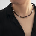 Europe and the United States Cross-border New Wholesale Hot Spot Bohemian Wind Polymer Splicing Wooden Necklace Beads for Men