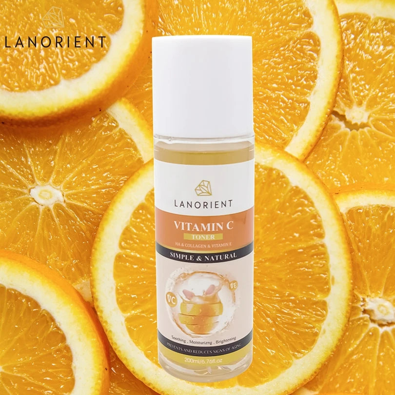 Private Label OEM Organic Whitening Moisturizing Rejuvenating Facial Serum Skin Care Collagen Vitamin C  Face Toner
