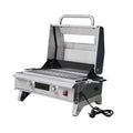 Family-Size 1200W Electric BBQ Grill Premium Stainless Steel 61x22cm Cooking Area Glass Window 450â„ƒ Control 1200W Power 61x22cm
