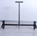 Heavy-Duty 900lb Capacity Deadlift Jack Barbell Stand with Wheels Easy Weight Plate Replacement Efficient Weightlifting Training