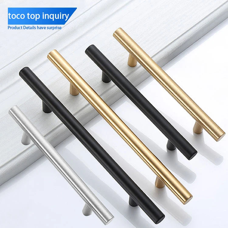 TOCO Stainless Steel Zinc Alloy Cabinet Knobs and Drawer Pulls for Kitchen Dresser Bedroom Bathroom Use-Option