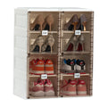 Large Plastic Storage Bins with Lids Containers for Organizing Foldable Storage Boxes with Doors
