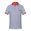 Men's High Quality Short-Sleeved for Polo Shirt  Anti-Wrinkle Custom Embroidered Lapel Long Length XL Size
