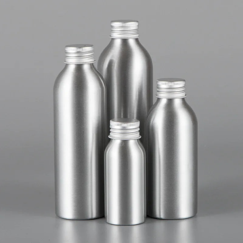 30ml to 1000ml Empty Packaging Lotion Metal Refillable Cosmetic Aluminum Bottle