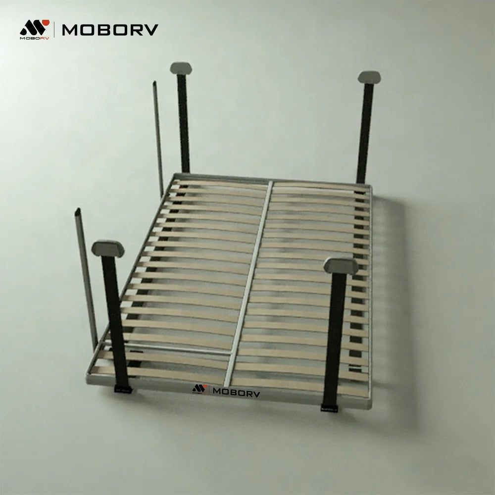 MOBORV Custom 12V 24V Foldable Camper Van Bed Lift System Aluminum Motorhome Lifting Mechanism RV Conversion Hardware MegaBDM