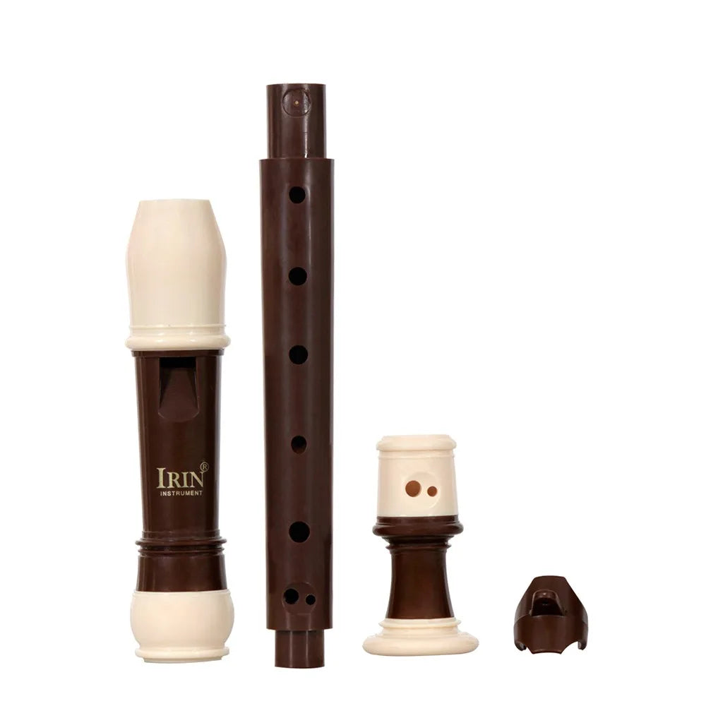 ABS Alto Recorder 8 Hole Baroque Style Recorders Instrument Detachable with Finger Rest and Carrying Bag Classroom Wind Musical