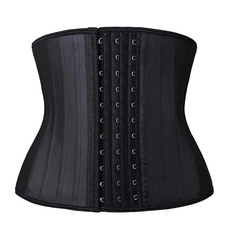 Custom Logo Women's 25 Steel Boned Waist Trainer for Women Latex Sport Shapewear Waist Trimmer Weight Loss Belt